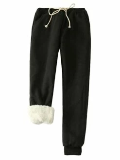 Women's Loose Thermal Fleece Shearling Harem Sweatpants Jogger Pants(1036-black-xs) -LIGHTINTHEBOX Shop aaqscj1639026481474