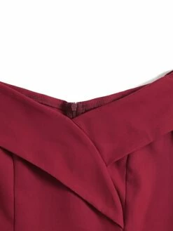 Women's Vintage Tea Dresses Homecoming Dress Cocktail Dress Mini Dress Black Wine Navy Blue Sleeveless Pure Color Backless Summer Spring Fall Off Shoulder 1950s Party Wedding Guest 2023 -LIGHTINTHEBOX Shop aeovsk1650968937774