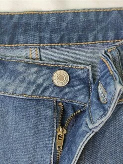 Women's Jeans Wide Leg Cropped Pants Ankle-Length Pocket Micro-elastic High Waist Streetwear Simple Outdoor Vacation Blue S M Spring Fall -LIGHTINTHEBOX Shop aetxet1689326690693