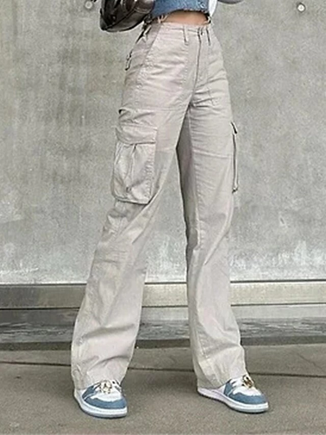 Women's Cargo Pants Pants Trousers Full Length Fashion Streetwear Street Daily ArmyGreen Black XS S Fall Winter 6 Women's Cargo Pants Pants Trousers Full Length Fashion Streetwear Street Daily ArmyGreen Black XS S Fall Winter - Image 4