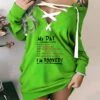 Women‘s Christmas Sweatshirt Dress Bodycon Sheath Dress Mini Dress Black Yellow Light Green Long Sleeve Graphic Print Fall Winter Autumn Off Shoulder Fashion Vacation Loose Fit 2023 S M L XL 2XL 3XL -LIGHTINTHEBOX Shop aidrai1667904077676