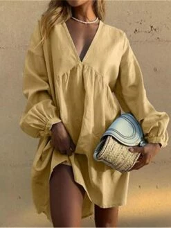 Women's Casual Dress Cotton Linen Dress Mini Dress Cotton Basic Classic Outdoor Daily Vacation V Neck Basic Long Sleeve Summer Spring Fall 2023 Loose Fit Yellow Red Blue Plain S M L XL 2XL 10 Women's Casual Dress Cotton Linen Dress Mini Dress Cotton Basic Classic Outdoor Daily Vacation V Neck Basic Long Sleeve Summer Spring Fall 2023 Loose Fit Yellow Red Blue Plain S M L XL 2XL -LIGHTINTHEBOX Shop ajgick1690881681577