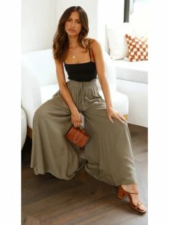 Women's Culottes Wide Leg Gauchos Pants Chinos Full Length Side Pockets Baggy Micro-elastic Mid Waist Fashion Work Casual Black White S M Summer Spring &Fall 24 Women's Culottes Wide Leg Gauchos Pants Chinos Full Length Side Pockets Baggy Micro-elastic Mid Waist Fashion Work Casual Black White S M Summer Spring &Fall -LIGHTINTHEBOX Shop alliqn1659338235644