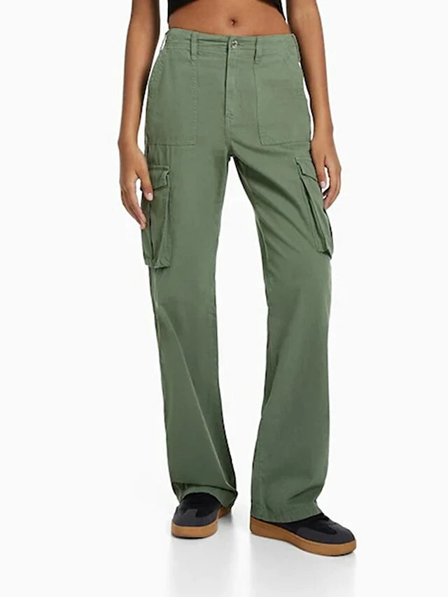 Women's Cargo Pants Pants Trousers Full Length Fashion Streetwear Street Daily ArmyGreen Black XS S Fall Winter 4 Women's Cargo Pants Pants Trousers Full Length Fashion Streetwear Street Daily ArmyGreen Black XS S Fall Winter - Image 2