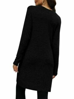 Women's Casual Dress Sweatshirt Dress Winter Dress Mini Dress Button Outdoor Daily Going Out Active Fashion Crew Neck Long Sleeve 2023 Loose Fit Black Pink Gray Color S M L XL XXL Size -LIGHTINTHEBOX Shop annrta1693558754394