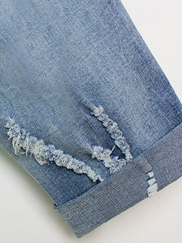 Women's Jeans Straight Full Length Fashion Streetwear Street Daily Robin's Egg Blue S M Fall Winter 16 Women's Jeans Straight Full Length Fashion Streetwear Street Daily Robin's Egg Blue S M Fall Winter - Image 14