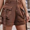 Women's Cargo Shorts Shorts Denim Black Army Green Brown Fashion Casual Daily Short Comfort Solid Color S M L XL 2XL 2 Women's Cargo Shorts Shorts Denim Black Army Green Brown Fashion Casual Daily Short Comfort Solid Color S M L XL 2XL -LIGHTINTHEBOX Shop aoybbz1677138600710