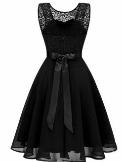 Women‘s Party Dress Lace Dress Knee Length Dress Pink Red Wine Dark Blue Red White Black Sleeveless Pure Color Lace Spring Summer Crew Neck Elegant 2022 XS S M L XL XXL XXXL -LIGHTINTHEBOX Shop apaawj1631946875619