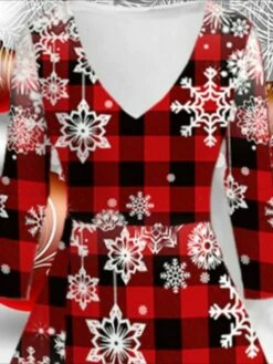 Women‘s Christmas Green Red Long Sleeve Elk Print Winter Autumn V Neck Fashion Daily Weekend Loose Fit 2022 S M L XL 2XL 3XL 4XL 5XL 6XL 7 Women‘s Christmas Green Red Long Sleeve Elk Print Winter Autumn V Neck Fashion Daily Weekend Loose Fit 2022 S M L XL 2XL 3XL 4XL 5XL 6XL -LIGHTINTHEBOX Shop aridki1667638842907