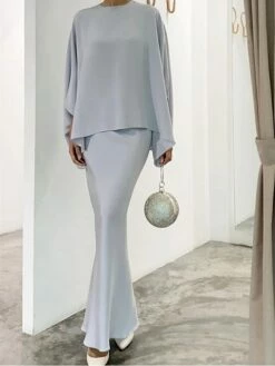 Women's Two Piece Dress Set Casual Dress Skirt Set Daily Going Out Elegant Modern Ruffle Long Dress Maxi Dress Stand Collar Long Sleeve Plain Regular Fit Silver Black White Fall Winter S M L XL XXL 19 Women's Two Piece Dress Set Casual Dress Skirt Set Daily Going Out Elegant Modern Ruffle Long Dress Maxi Dress Stand Collar Long Sleeve Plain Regular Fit Silver Black White Fall Winter S M L XL XXL -LIGHTINTHEBOX Shop ativvc1693386803830