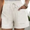 Women's Shorts Slacks Black White Yellow High Waist Active Simple Casual Vacation Casual Daily Weekend Pocket Short Breathability Plain S M L XL 2XL 1 Women's Shorts Slacks Black White Yellow High Waist Active Simple Casual Vacation Casual Daily Weekend Pocket Short Breathability Plain S M L XL 2XL -LIGHTINTHEBOX Shop atzthl1687329887583