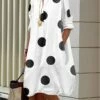 Women's Shirt Dress Casual Dress Midi Dress Outdoor Office Daily Cotton Fashion Modern Shirt Collar Button Pocket 3/4 Length Sleeve Summer Spring Fall 2023 Regular Fit White Polka Dot S M L XL XXL 2 Women's Shirt Dress Casual Dress Midi Dress Outdoor Office Daily Cotton Fashion Modern Shirt Collar Button Pocket 3/4 Length Sleeve Summer Spring Fall 2023 Regular Fit White Polka Dot S M L XL XXL -LIGHTINTHEBOX Shop aukjwy1687749866212