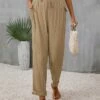 Women's Pants Trousers Straight Khaki Fashion Streetwear Daily Holiday Daily Wear Pocket Full Length Comfy Plain S M L XL 2 Women's Pants Trousers Straight Khaki Fashion Streetwear Daily Holiday Daily Wear Pocket Full Length Comfy Plain S M L XL -LIGHTINTHEBOX Shop avecqs1690277467841