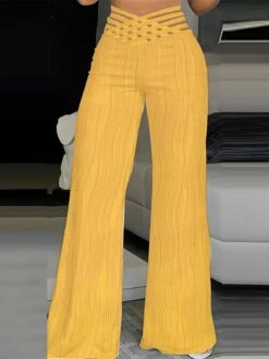 Women's Wide Leg Pants Trousers Full Length High Cut High Waist Fashion Elegant Party Office Black White S M Fall & Winter -LIGHTINTHEBOX Shop avgsjm1695729601259