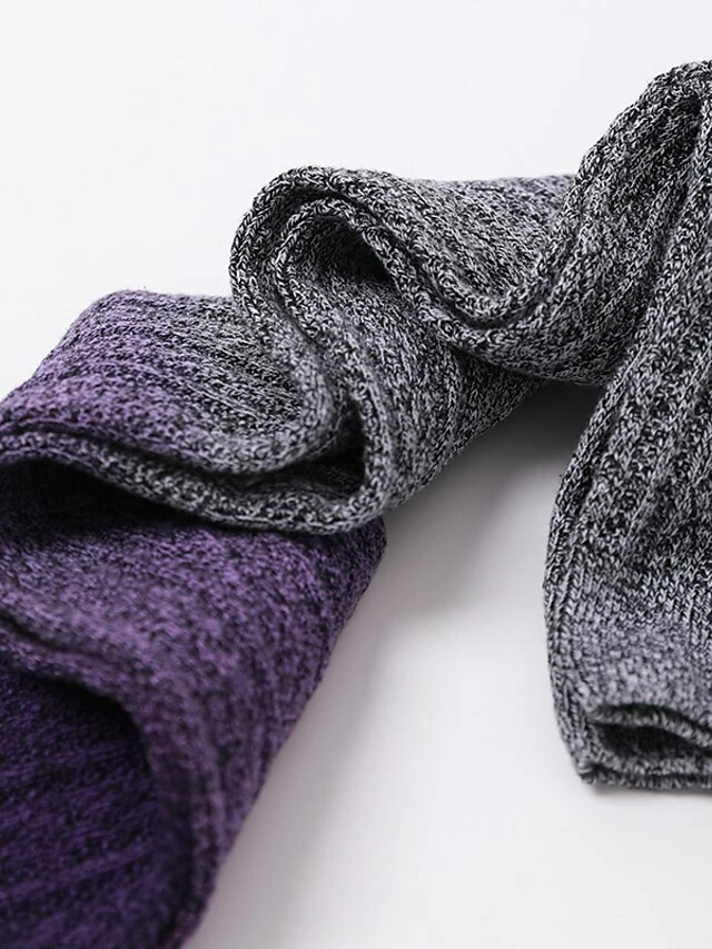 Women's Stockings Thigh-High Crimping Socks All Seasons Tights Thermal Warm Stretchy Knitting Fashion Casual Daily Purple One-Size 15 Women's Stockings Thigh-High Crimping Socks All Seasons Tights Thermal Warm Stretchy Knitting Fashion Casual Daily Purple One-Size - Image 13