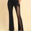Women's Bootcut Bell Bottom Pants Trousers Full Length Mesh Micro-elastic High Waist Fashion Streetwear Formal Work Black Red S M Summer Fall 2 Women's Bootcut Bell Bottom Pants Trousers Full Length Mesh Micro-elastic High Waist Fashion Streetwear Formal Work Black Red S M Summer Fall -LIGHTINTHEBOX Shop barmsa1693983756948