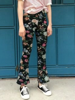 Women's Bell Bottom Pants Trousers Black Rainbow Rose Red Mid Waist Fashion Streetwear Party Street Daily Print Micro-elastic Full Length Comfort Floral S M L XL 2XL 18 Women's Bell Bottom Pants Trousers Black Rainbow Rose Red Mid Waist Fashion Streetwear Party Street Daily Print Micro-elastic Full Length Comfort Floral S M L XL 2XL -LIGHTINTHEBOX Shop bblyvx1691047621314