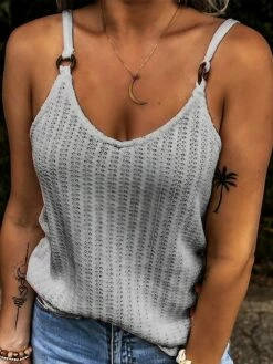 Women's Shirt Tank Top Camisole Going Out Tops Black White Pink Plain Sleeveless Holiday Weekend Casual V Neck Regular Fit