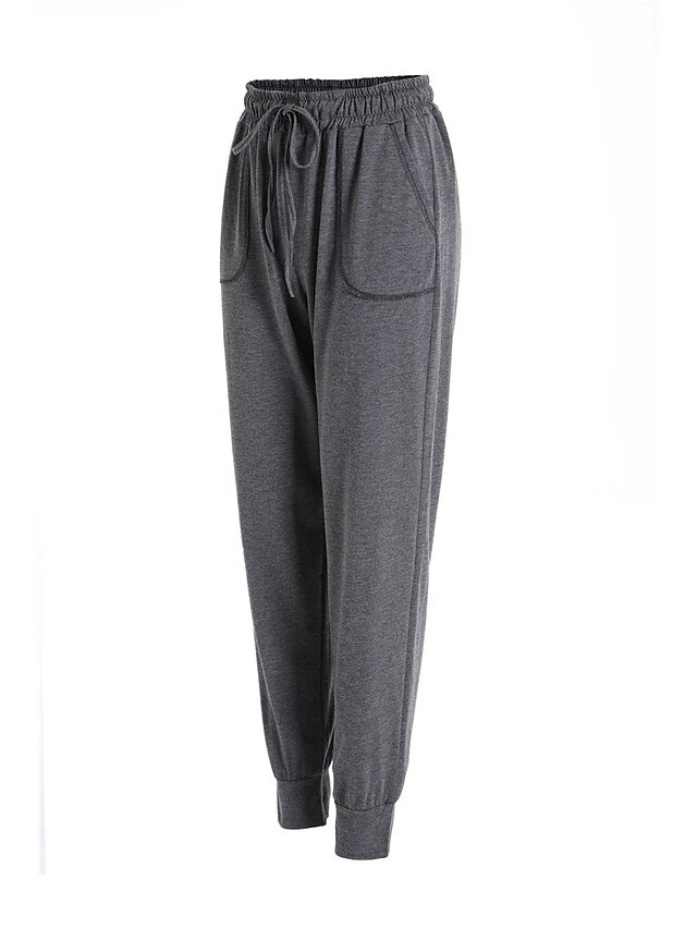 Women's Cargo Pants Sweatpants Chinos Full Length Cotton Blend Pocket Micro-elastic High Waist Fashion Streetwear Street Daily Black Wine S M Fall & Winter 12 Women's Cargo Pants Sweatpants Chinos Full Length Cotton Blend Pocket Micro-elastic High Waist Fashion Streetwear Street Daily Black Wine S M Fall & Winter - Image 10