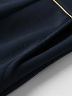 Women's Work Dress Sheath Dress Semi Formal Dress Fashion Office Daily Workfashion Mini Dress Patchwork Zipper V Neck 3/4 Length Sleeve Plain Regular Fit Navy Blue Fall Winter S M L XL XXL -LIGHTINTHEBOX Shop bhofvx1695030993337