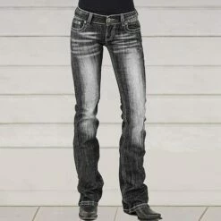 Women‘s Low Rise Jeans Trousers Pants Trousers Cotton Blend Pocket Micro-elastic Mid Waist Basic Classic Casual Streetwear Black Dark Blue S M Spring, Fall, Winter, Summer 9 Women‘s Low Rise Jeans Trousers Pants Trousers Cotton Blend Pocket Micro-elastic Mid Waist Basic Classic Casual Streetwear Black Dark Blue S M Spring, Fall, Winter, Summer -LIGHTINTHEBOX Shop bhuwco1660544947329