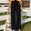 Women's Dress Pants Wide Leg Chinos Ankle-Length Baggy Micro-elastic Mid Waist Fashion Streetwear Daily Weekend Black S M Summer Spring &Fall -LIGHTINTHEBOX Shop bicwuy1625810085215