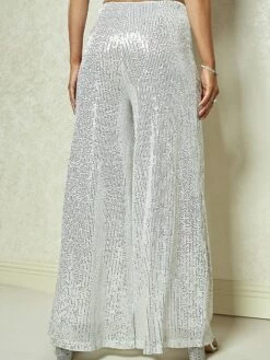 Women's Wide Leg Pants Trousers Sparkly Pants Full Length Fashion Streetwear Party Street Silver White XS S Fall Winter 14 Women's Wide Leg Pants Trousers Sparkly Pants Full Length Fashion Streetwear Party Street Silver White XS S Fall Winter -LIGHTINTHEBOX Shop biypaw1693552818868