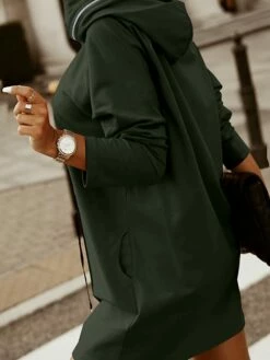 Women‘s Hoodie Dress Winter Dress Black Army Green Red Long Sleeve Pure Color Zipper Pocket Winter Fall Hooded Stylish Modern Mature Fall Dress 2022 S M L XL XXL 3XL 4XL 5XL 19 Women‘s Hoodie Dress Winter Dress Black Army Green Red Long Sleeve Pure Color Zipper Pocket Winter Fall Hooded Stylish Modern Mature Fall Dress 2022 S M L XL XXL 3XL 4XL 5XL -LIGHTINTHEBOX Shop bjnipd1664423547713