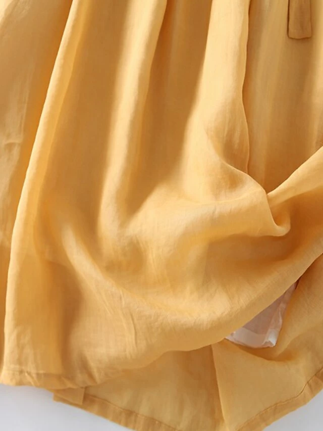 Women's Casual Dress A Line Dress Midi Dress Polyester Fashion Daily Outdoor Daily Vacation Crew Neck Ruched Tie Belt Long Sleeve Fall Winter Autumn 2023 Loose Fit Yellow Pink Purple Plain M L XL 2XL 13 Women's Casual Dress A Line Dress Midi Dress Polyester Fashion Daily Outdoor Daily Vacation Crew Neck Ruched Tie Belt Long Sleeve Fall Winter Autumn 2023 Loose Fit Yellow Pink Purple Plain M L XL 2XL - Image 11