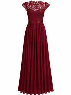 Women's Prom Dress Party Dress Lace Dress Long Dress Maxi Dress Black Wine Navy Blue Short Sleeve Pure Color Lace Summer Spring Fall Crew Neck Party Wedding Guest Vacation Fall Dress 2023 S M L XL 2XL 21 Women's Prom Dress Party Dress Lace Dress Long Dress Maxi Dress Black Wine Navy Blue Short Sleeve Pure Color Lace Summer Spring Fall Crew Neck Party Wedding Guest Vacation Fall Dress 2023 S M L XL 2XL -LIGHTINTHEBOX Shop bohqes1685101814385