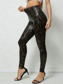 Women's Leggings Full Length Fashion Streetwear Street Daily Silver Golden S M Fall Winter -LIGHTINTHEBOX Shop bpjttd1696752270277