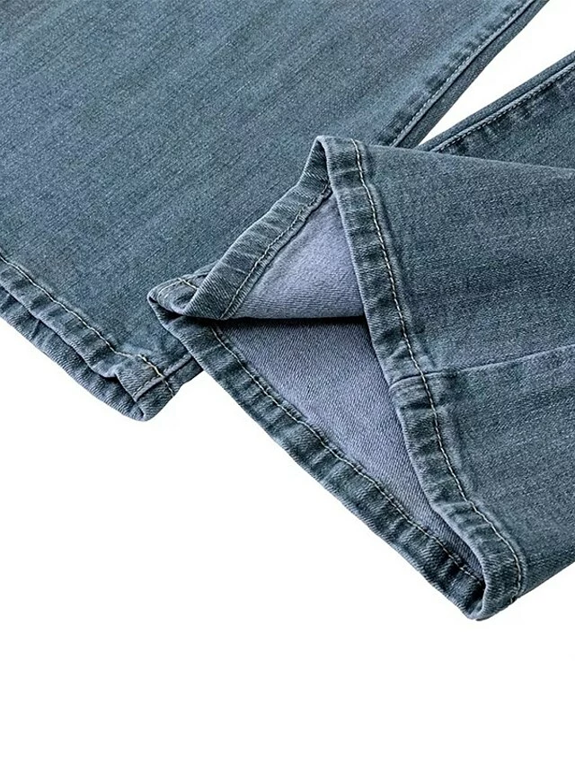 Women‘s Flare Low Rise Jeans Bootcut Full Length Denim Wide Leg Micro-elastic High Waist Fashion Casual Daily Light Blue Black S M 17 Women‘s Flare Low Rise Jeans Bootcut Full Length Denim Wide Leg Micro-elastic High Waist Fashion Casual Daily Light Blue Black S M - Image 15