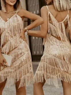 Women‘s Christmas Party Dress Fringe Dress Wedding Guest Dress Mini Dress Gold Sleeveless Pure Color Tassel Fringe Spring Fall Winter Spaghetti Strap Fashion Winter Dress Evening Party Wedding Guest 11 Women‘s Christmas Party Dress Fringe Dress Wedding Guest Dress Mini Dress Gold Sleeveless Pure Color Tassel Fringe Spring Fall Winter Spaghetti Strap Fashion Winter Dress Evening Party Wedding Guest -LIGHTINTHEBOX Shop buecsi1692781016910