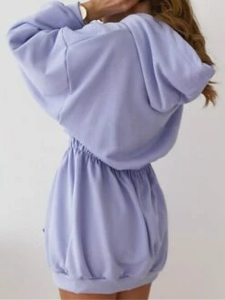 Women's Casual Dress Hoodie Dress Mini Dress Active Daily Outdoor Holiday Vacation Hoodie Pocket Solid Color Regular Fit Black White Pink S M L XL XXL 34 Women's Casual Dress Hoodie Dress Mini Dress Active Daily Outdoor Holiday Vacation Hoodie Pocket Solid Color Regular Fit Black White Pink S M L XL XXL -LIGHTINTHEBOX Shop bugthi1695027797221