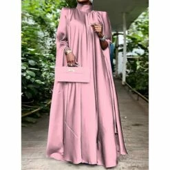 Women's Prom Dress Party Dress Satin Dress Long Dress Maxi Dress Black Yellow Pink Sleeveless Pure Color Ruched Summer Spring Fall Stand Collar Fashion Birthday Evening Party Wedding Guest 2023 M -LIGHTINTHEBOX Shop buskge1673854317844