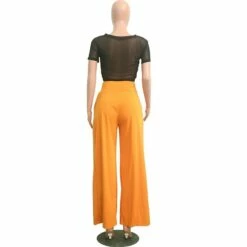 Women's Culottes Wide Leg Chinos Slacks Pants Trousers Yellow Wine Army Green Mid Waist Basic Work Casual Daily Weekend Stretchy Full Length Solid Colored S M L XL XXL -LIGHTINTHEBOX Shop bvhbdx1675319872283