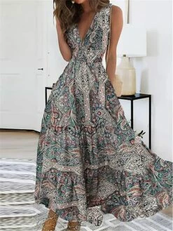 Women's Casual Dress Ethnic Dress Swing Dress Floral Paisley Pocket Print V Neck Long Dress Maxi Dress Vintage Ethnic Outdoor Daily Sleeveless Regular Fit Light Green Red Purple Summer Spring S M L 9 Women's Casual Dress Ethnic Dress Swing Dress Floral Paisley Pocket Print V Neck Long Dress Maxi Dress Vintage Ethnic Outdoor Daily Sleeveless Regular Fit Light Green Red Purple Summer Spring S M L -LIGHTINTHEBOX Shop bvtbix1688038653142
