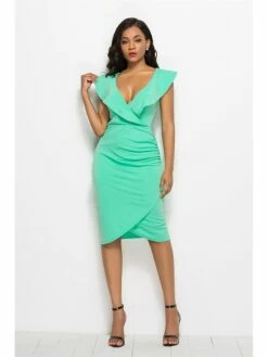 Women's Semi Formal Party Dress Midi Dress Light Blue Black White Sleeveless Pure Color Spring Summer Sexy 2023 S M L XL 2XL 3XL -LIGHTINTHEBOX Shop byzyby1618988811291