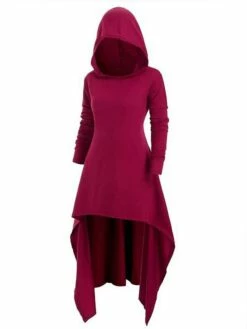 Women‘s Halloween Dress Casual Dress Hoodie Dress Midi Dress Gothic Basic Outdoor Vacation V Neck Pure Color Solid Color Regular Fit Black Red S M L XL XXL 12 Women‘s Halloween Dress Casual Dress Hoodie Dress Midi Dress Gothic Basic Outdoor Vacation V Neck Pure Color Solid Color Regular Fit Black Red S M L XL XXL -LIGHTINTHEBOX Shop cbtwti1692244555025