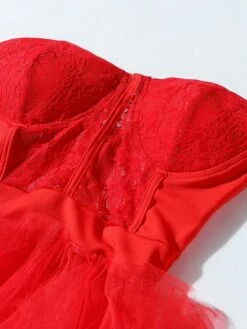 Women‘s Prom Party Dress Black Dress Long Dress Maxi Dress Red Sleeveless Pure Color Lace Winter Fall Autumn Strapless Party 2023 S M L XL XXL 3XL 4XL 5XL -LIGHTINTHEBOX Shop ceszuz1676616439933