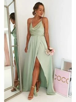 Women's Prom Dress Party Dress Satin Dress Long Dress Maxi Dress Light Green Wine Sleeveless Pure Color Split Summer Spring Fall Spaghetti Strap Fashion Party Birthday Evening Party 2023 S M L XL 18 Women's Prom Dress Party Dress Satin Dress Long Dress Maxi Dress Light Green Wine Sleeveless Pure Color Split Summer Spring Fall Spaghetti Strap Fashion Party Birthday Evening Party 2023 S M L XL -LIGHTINTHEBOX Shop chzisc1671775300896
