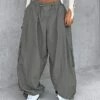 Women‘s Cargo Parachute pants Wide Leg Trousers Full Length Fashion Streetwear Street Daily Grey XS S Fall Winter 2 Women‘s Cargo Parachute pants Wide Leg Trousers Full Length Fashion Streetwear Street Daily Grey XS S Fall Winter -LIGHTINTHEBOX Shop ckylpu1694149786336