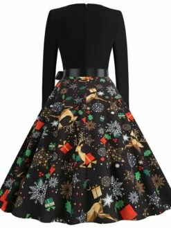 Women's Christmas Casual Dress Swing Dress Vintage Dress Midi Dress Black Wine Orange Long Sleeve Animal Bow Winter Fall Autumn V Neck 2022 S M L XL XXL 3XL 27 Women's Christmas Casual Dress Swing Dress Vintage Dress Midi Dress Black Wine Orange Long Sleeve Animal Bow Winter Fall Autumn V Neck 2022 S M L XL XXL 3XL -LIGHTINTHEBOX Shop ckyniy1666853152701