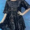 Women's Party Dress Sequin Dress Homecoming Dress Mini Dress Black Purple Half Sleeve Pure Color Sequins Summer Spring Fall Crew Neck Party Birthday Vacation Summer Dress Loose Fit 2023 S M L XL -LIGHTINTHEBOX Shop cljjzz1676259437294