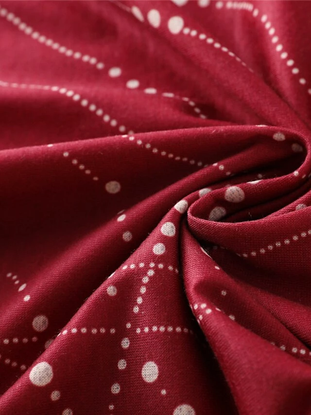 Women's Blouse Wine Blue Purple Graphic Print 3/4 Length Sleeve Daily Going Out Weekend Casual Crew Neck Regular Fit Fall Winter 7 Women's Blouse Wine Blue Purple Graphic Print 3/4 Length Sleeve Daily Going Out Weekend Casual Crew Neck Regular Fit Fall Winter - Image 5