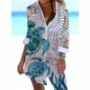 Women's Shirt Dress Beach Dress Beach Wear Mini Dress Print Fashion Casual Graphic V Neck Long Sleeve Loose Fit Daily Vacation Blue 2023 Spring Summer S M L XL 1 Women's Shirt Dress Beach Dress Beach Wear Mini Dress Print Fashion Casual Graphic V Neck Long Sleeve Loose Fit Daily Vacation Blue 2023 Spring Summer S M L XL -LIGHTINTHEBOX Shop clzzlh1676618675168