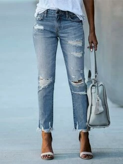 Women‘s Low Rise Jeans Skinny Pants Trousers Full Length Denim Ripped Micro-elastic Mid Waist Fashion Streetwear Street Daily Black Dark Navy S M Fall Winter 31 Women‘s Low Rise Jeans Skinny Pants Trousers Full Length Denim Ripped Micro-elastic Mid Waist Fashion Streetwear Street Daily Black Dark Navy S M Fall Winter -LIGHTINTHEBOX Shop cqwkes1693811781504