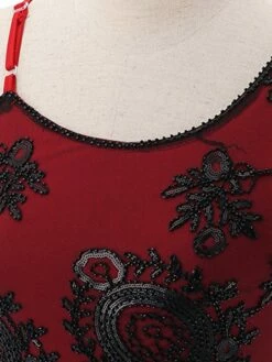 Women's Retro 1920s Fringe Dress Midi Dress Party Halloween Sequins Tassel Fringe Floral Spaghetti Strap Sleeveless Regular Fit Spring Fall 2023 Silver Red S M L XL -LIGHTINTHEBOX Shop cvnkga1693206895692