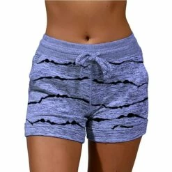 Women‘s Shorts Elastic Waist Soft Lounge Shorts Casual Shorts With Pocket