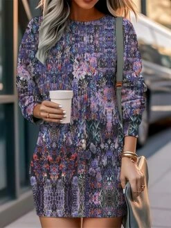 Women's Casual Dress Sweatshirt Dress Mini Dress Warm Fashion Outdoor Vacation Going Out Crew Neck Print Floral Loose Fit Black Red Blue S M L XL XXL 11 Women's Casual Dress Sweatshirt Dress Mini Dress Warm Fashion Outdoor Vacation Going Out Crew Neck Print Floral Loose Fit Black Red Blue S M L XL XXL -LIGHTINTHEBOX Shop cxvjfw1694502670375
